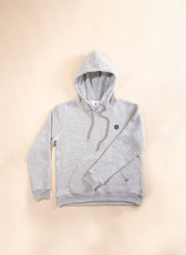 Le Sweat à Capuche Femme En Coton Bio - Gris