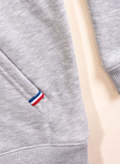 Le Sweat à Capuche Homme Coton Bio France - Gris