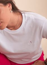 L'indispensable T-Shirt Femme En Coton Bio - Blanc