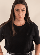 L'indispensable T-Shirt Femme En Coton Bio - Noir